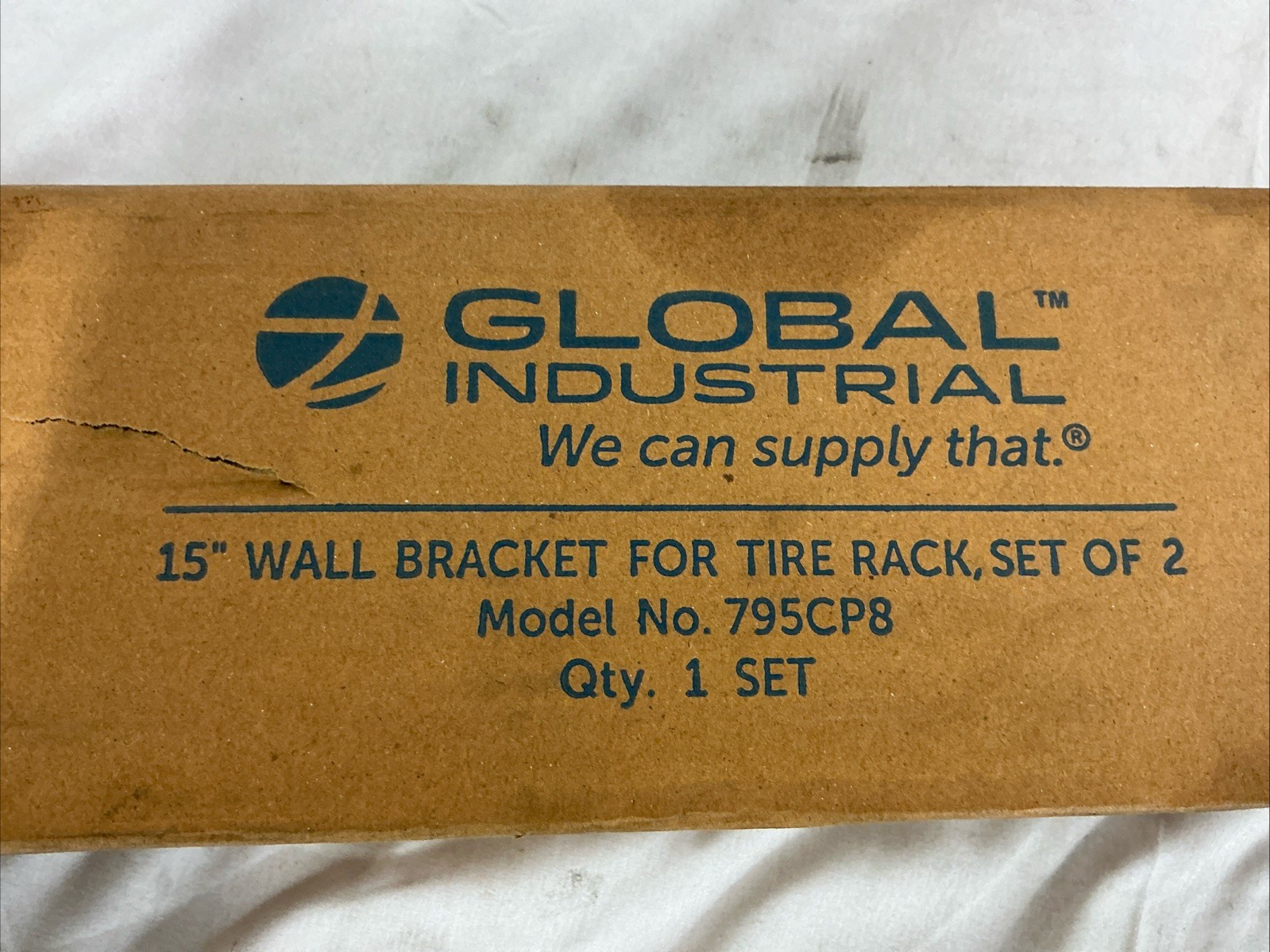 Global Industrial 15″ Wall Bracket Kit for Tire Rack 795CP8
