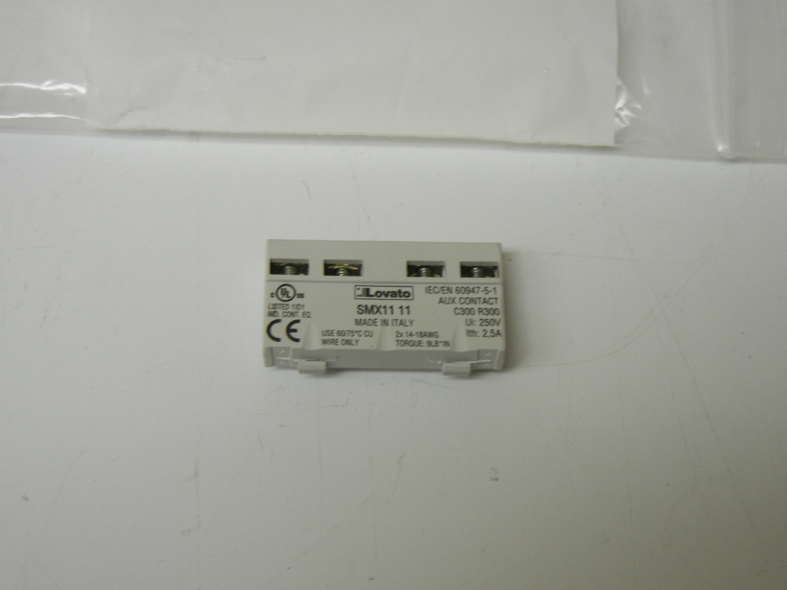 LOVATO 115MX1111 NEW FRONT MOUNT AUXILIARY CONTACT 115MX1111