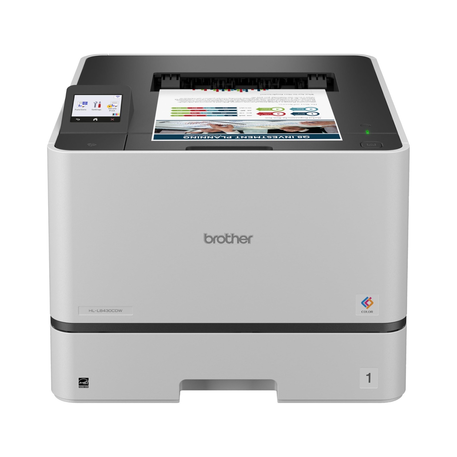 Brother HL-L8430CDW Business Color Laser Printer with Low-Cost Printing and Wire