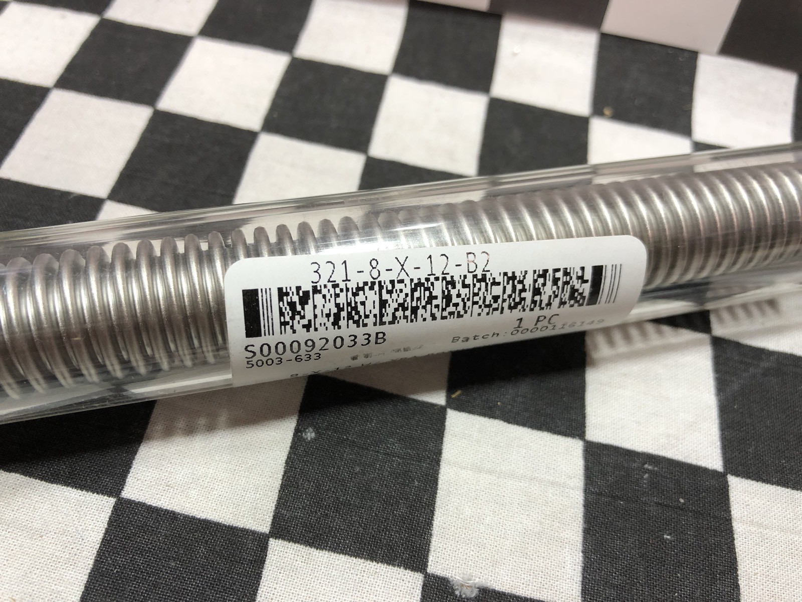 Lot Of 5, SWAGELOK Flexible Tubing 1/2″ X 12″, 321-8-X-12-B2, SHIPSAMEDAY