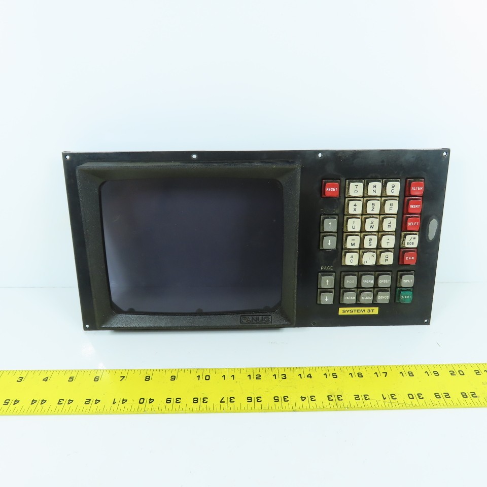 Fanuc A02B-1600-C001 Operator Interface Display MDI/CRT Unit W/ A16B-1600-0040