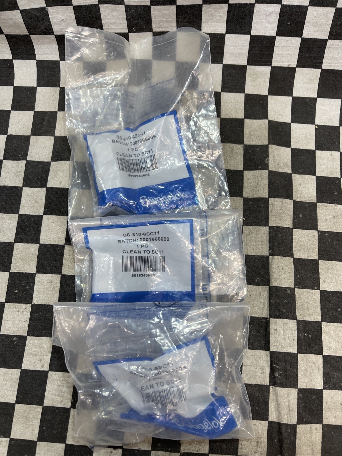 SWAGELOK UNION 1/2″ SS-810-6SC11, SS8106SC11, LOT OF 3, SHIPSAMEDAY#1649F8