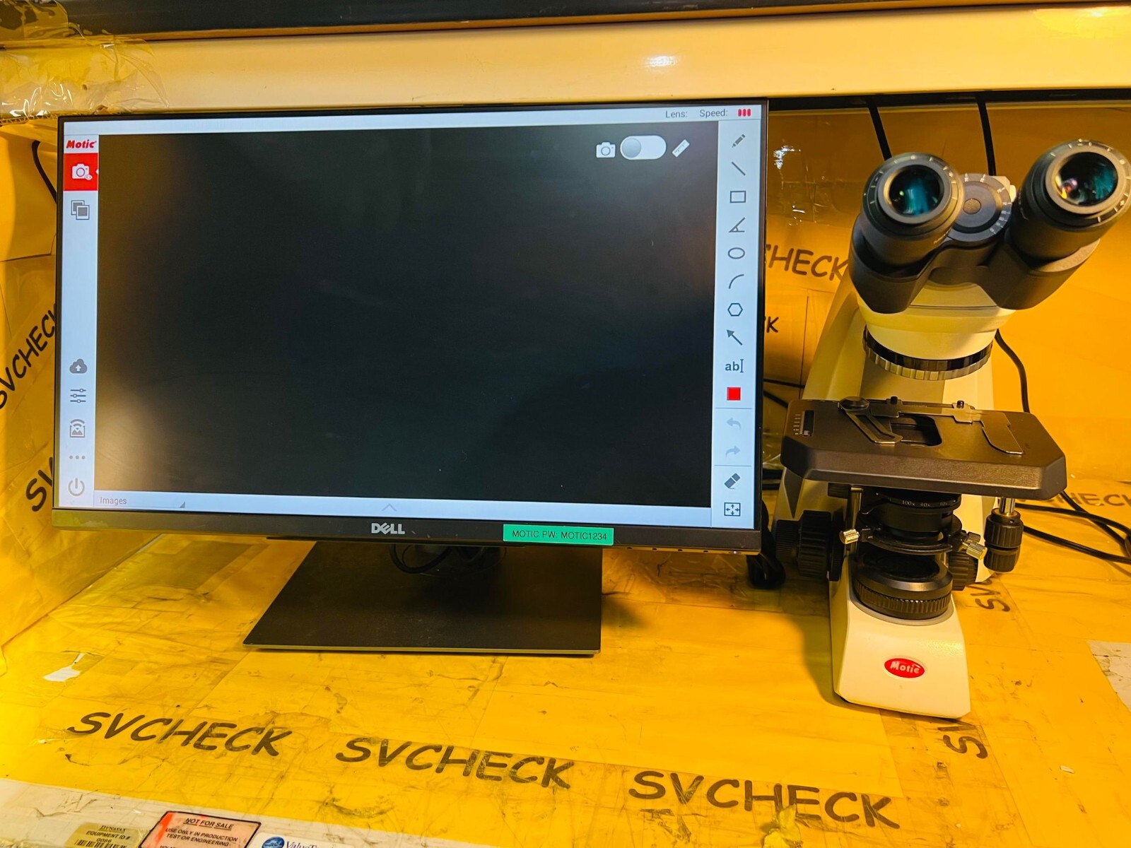 Motic Panthera L Microscope w Dell Touch Screen Monitor/Software