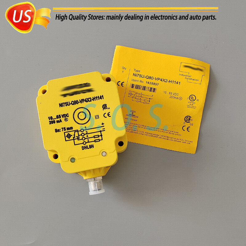 For Turck NI75U-Q80-VP4X2-H1141 NI75UQ80VP4X2H1141 Proximity Sensor Switch 75mm