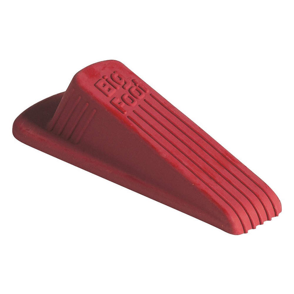 BIG FOOT 910 Doorstop Wedge, Red, 4-3/4 In. L 8YFA8