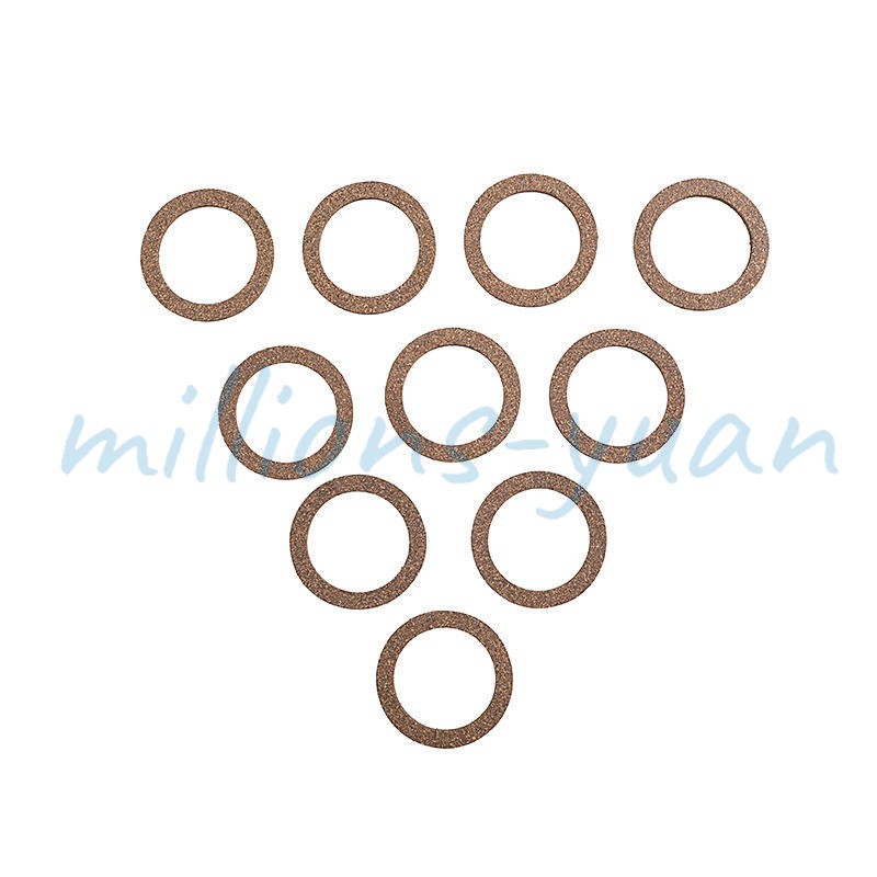 Set of (10) Gas Fuel Sediment Bowl Cork Gaskets Fits FARMALL A B BN Fits Cub 100