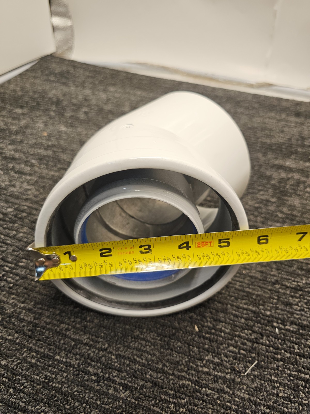 Navien GXXX001894 NaviVent 80-125 mm 45 Deg Elbow Concentric Venting White