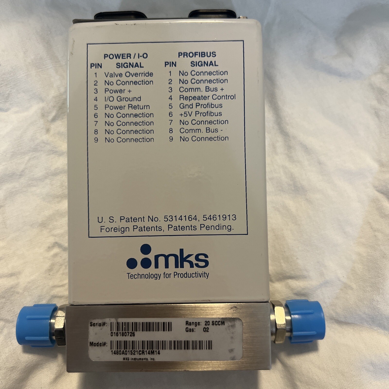 MK ALTA Digital Mass Flow Controller 1480A01521CR14M14