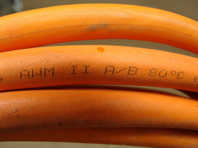 REXROTH SERVO MOTOR POWER CABLE RKL0019 INK0653 06 21 42/17 600V 24 FEET