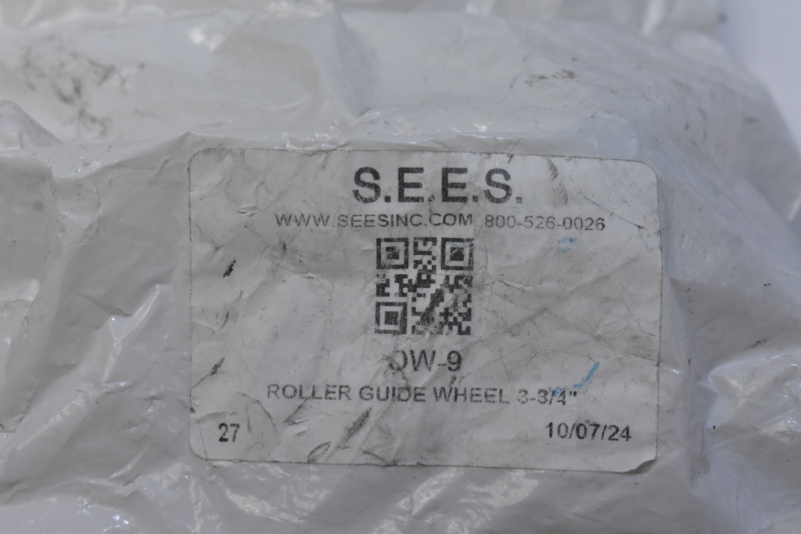SEES Roller Guide Wheel Assembly 3-3/4″ Dia Replacement For Elevator/Lift
