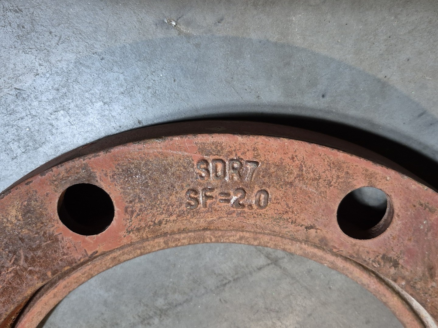 DELTAFLEX 8″ Class 150 Pipe Flange SDR7, SF=2.0, A536 GR65/45/12 – Parts