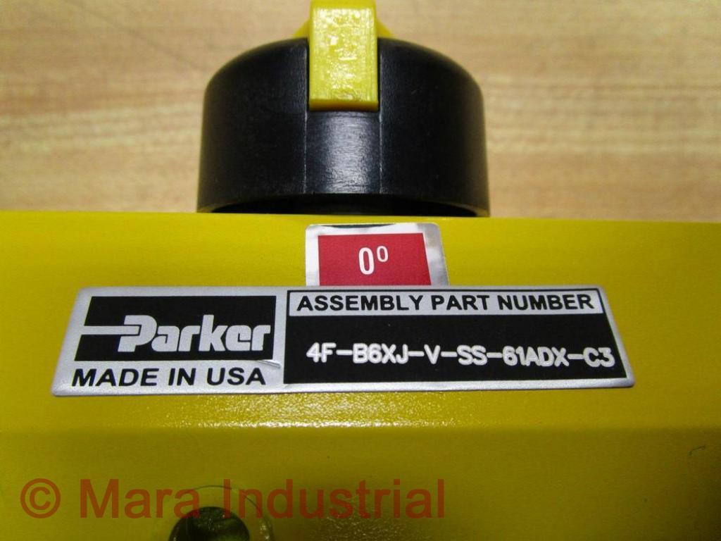 Parker 4FB6XJVSS61ADXC3 Valve 4F-B6XJ-V-SS-61ADX-C3