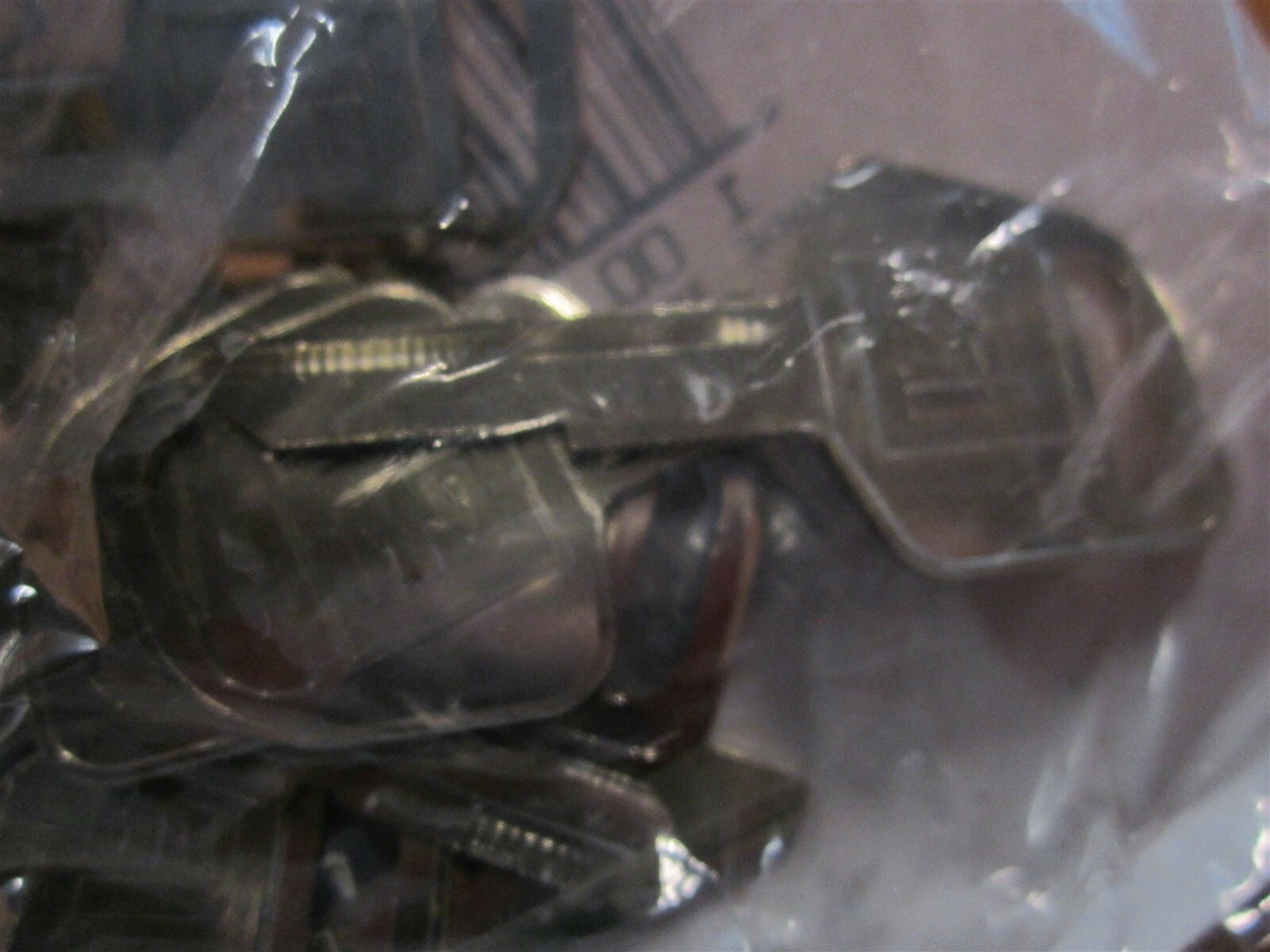 Lot Of 50 Ilco B67G Standard Brass GM Key Blanks, Keyway Edge Cut