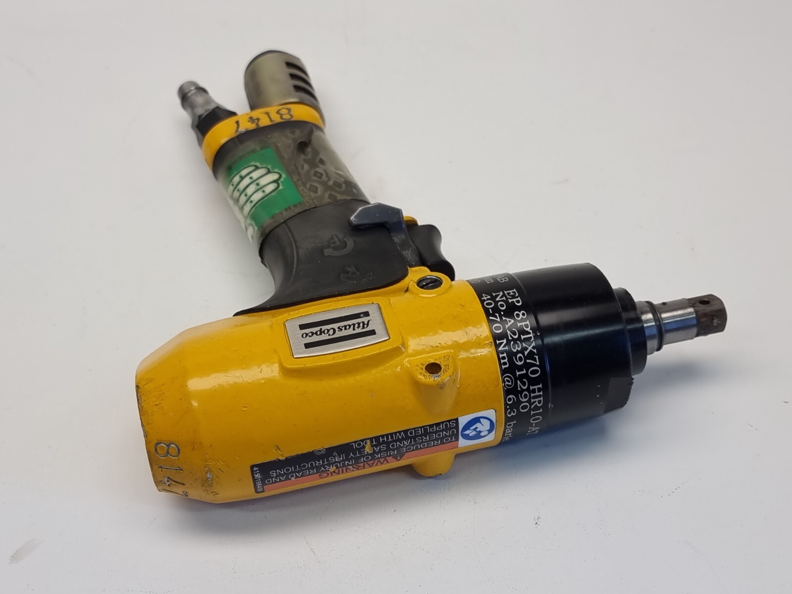 Atlas Copco EP 8PTX70 HR10-AT Pneumatic 3/8″ Drive EP8PT70 ErgoPulse Nutrunner