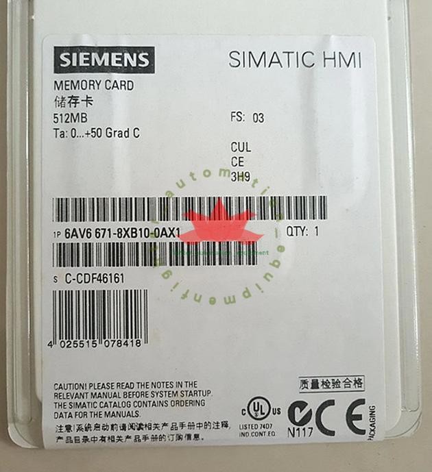 1PCS New Siemens Simatic 6AV6671-8XB10-0AX1 HMI memory card