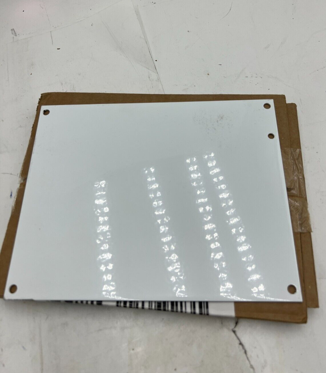 (Pack of 4) nVent Hoffman Panel for Junction Box Mild Steel White 10″ x 8″ A10P8
