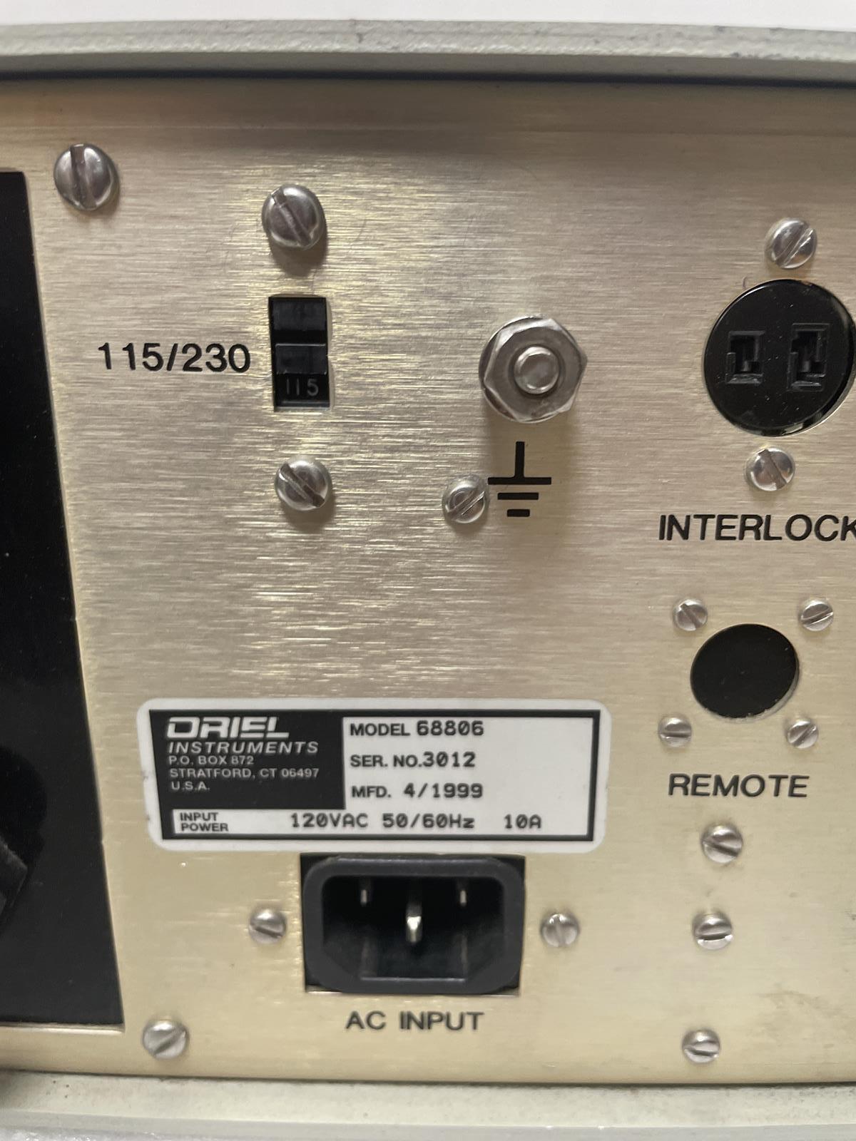ORIEL INSTRUMENTS 68806 BASIC POWER SUPPLY