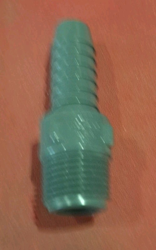 Lasco 1/2″ x 3/4″ PVC Barded Coupling MFR 1436-101