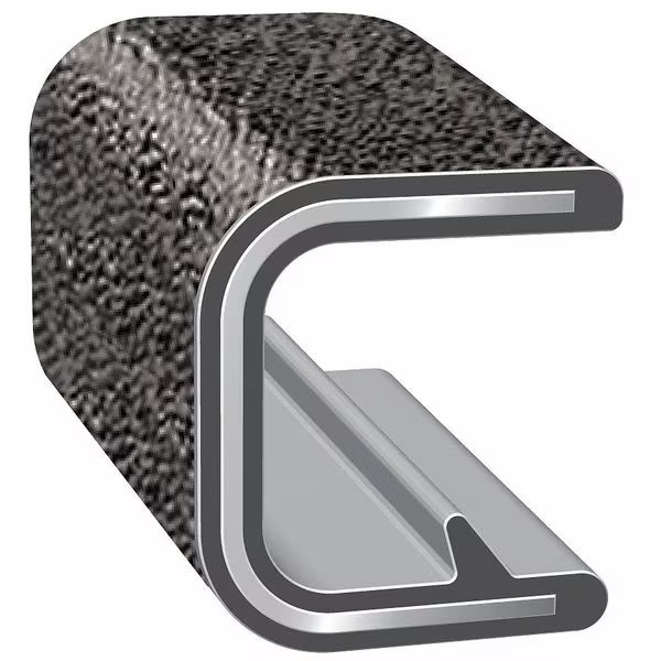 Trim-Lok Edge Trim,Alum Clip,0.3 In W,25 Ft 100B3X1/8-25 Trim-Lok 100B3X1/8-25