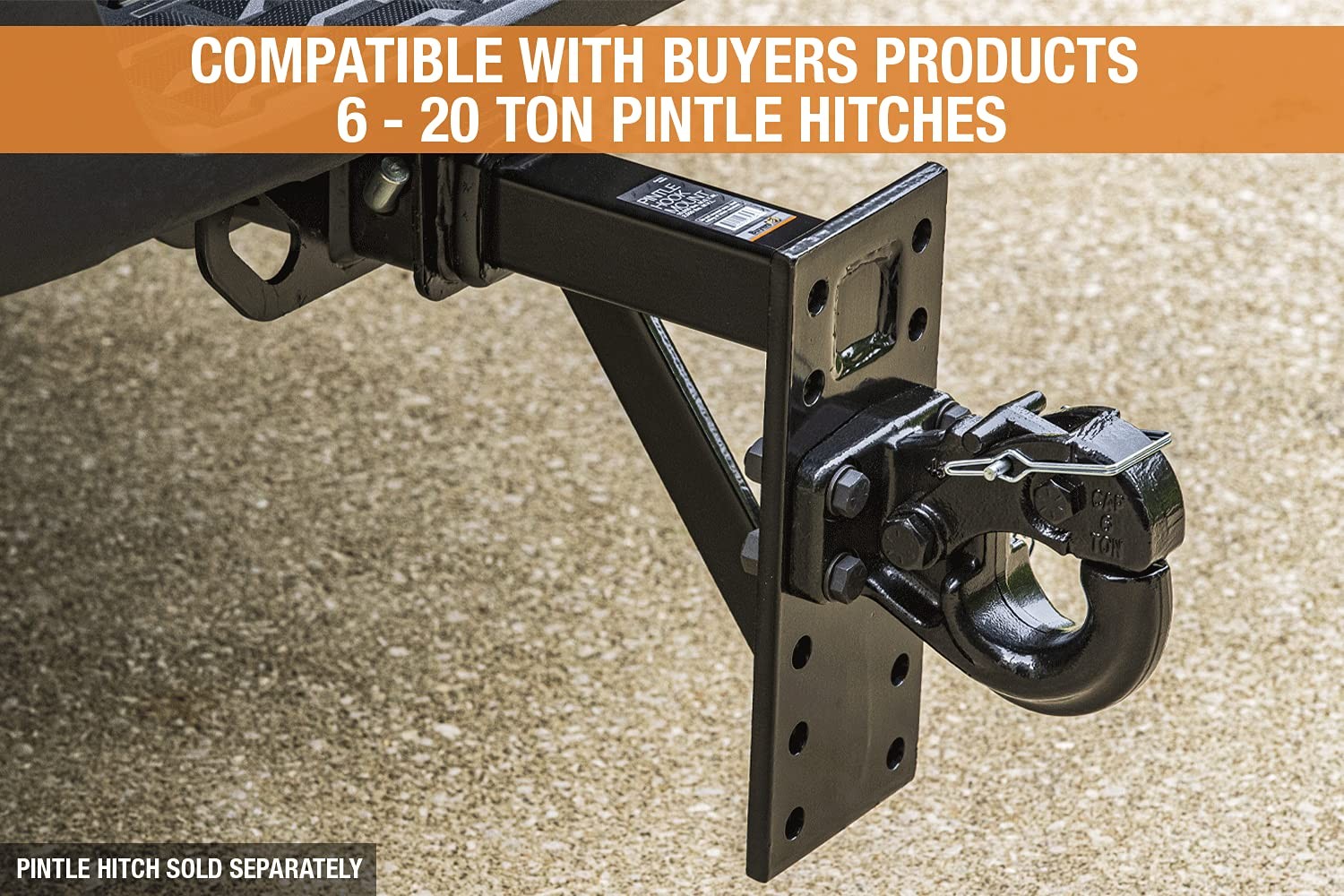 Buyers Products 2 Inch Pintle Hook Mount Adjustable Durable Corrosion Resistant