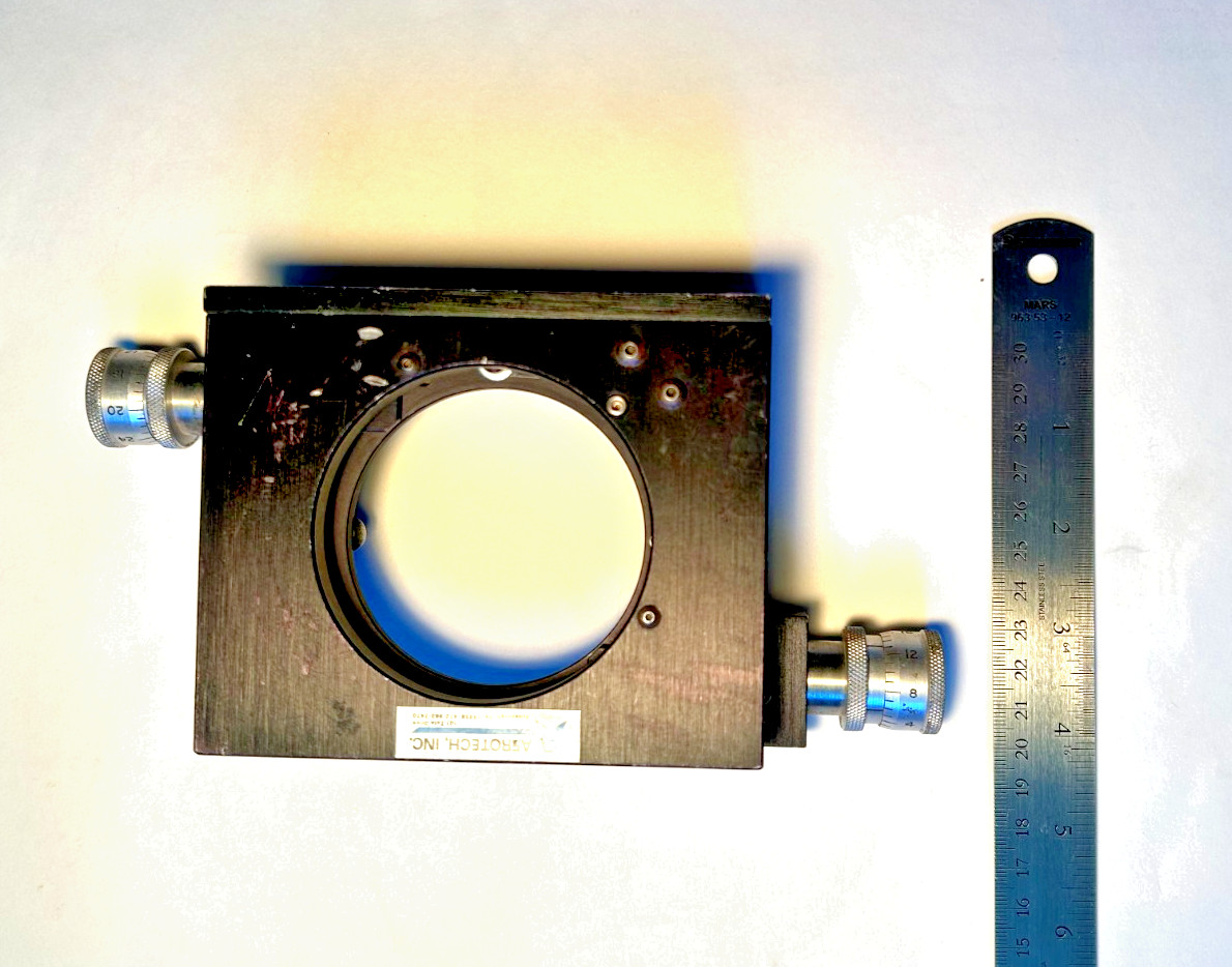 Aerotech 3″ gimbal mirror mount model AOM 110-3 Side adjusting