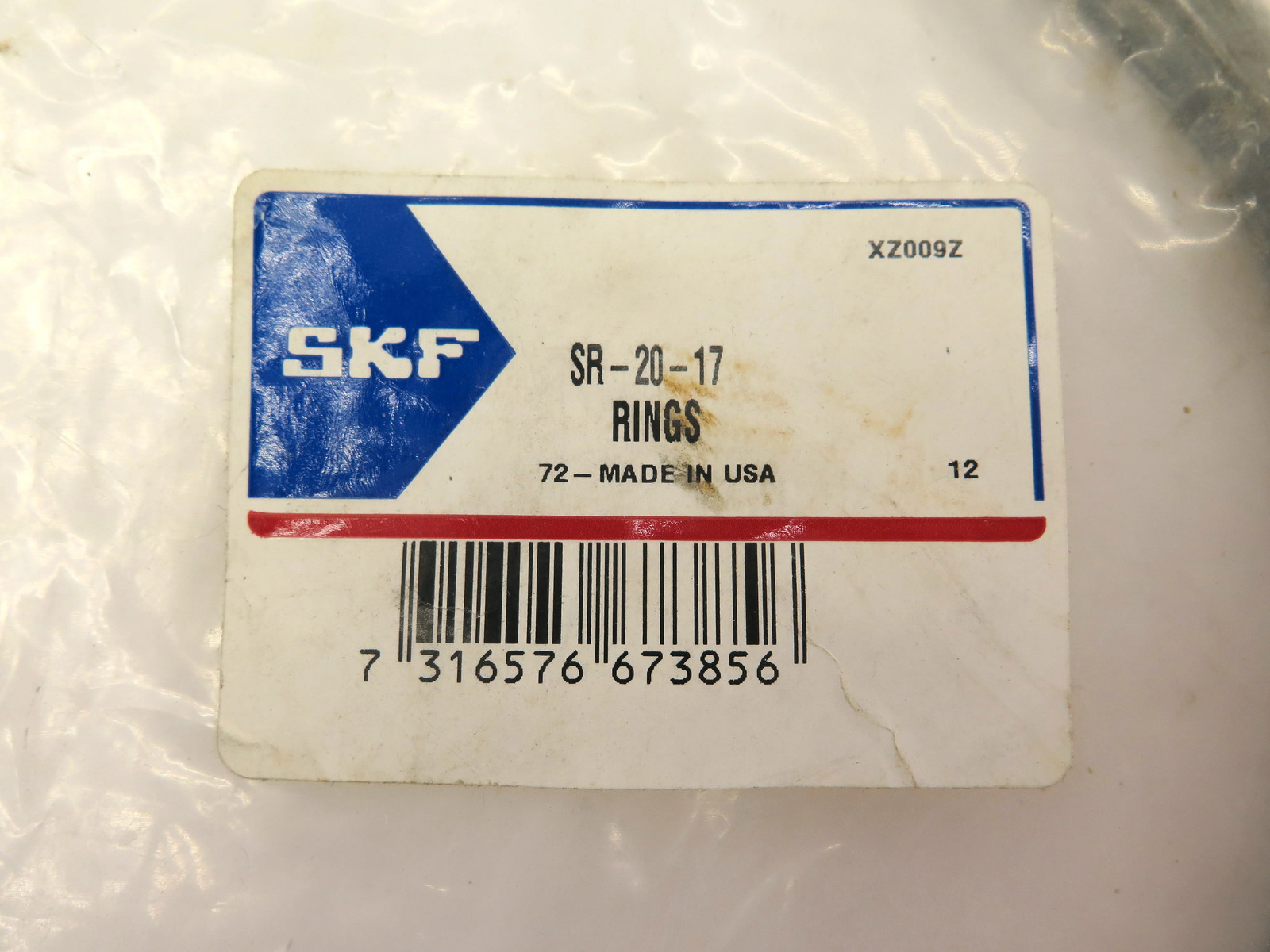 SKF SR-20-17 STABILIZING RING FOR SPHERICAL ROLLER BEARING