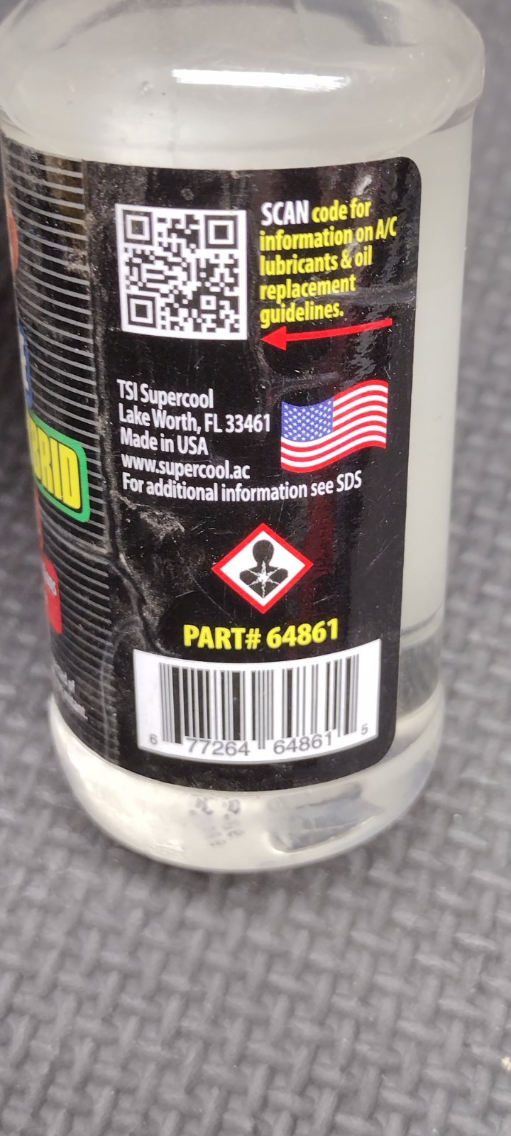 Supercool 64861 Ac Refrigerants And Lubricant, 4 Oz, Clear NEW FREE SHIPPING