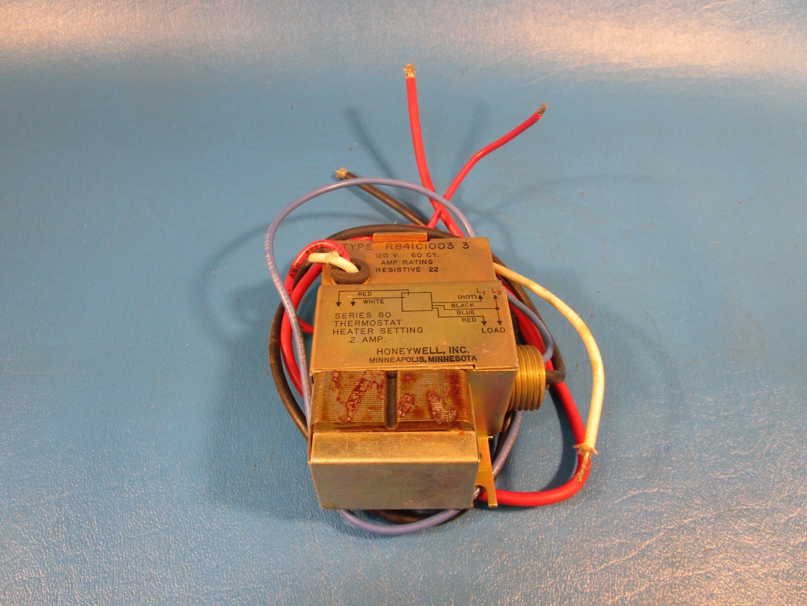 Honeywell R841C 1003 3, Relay, Electric Heat Relay 24VAC Coil 120V R841C1003 3