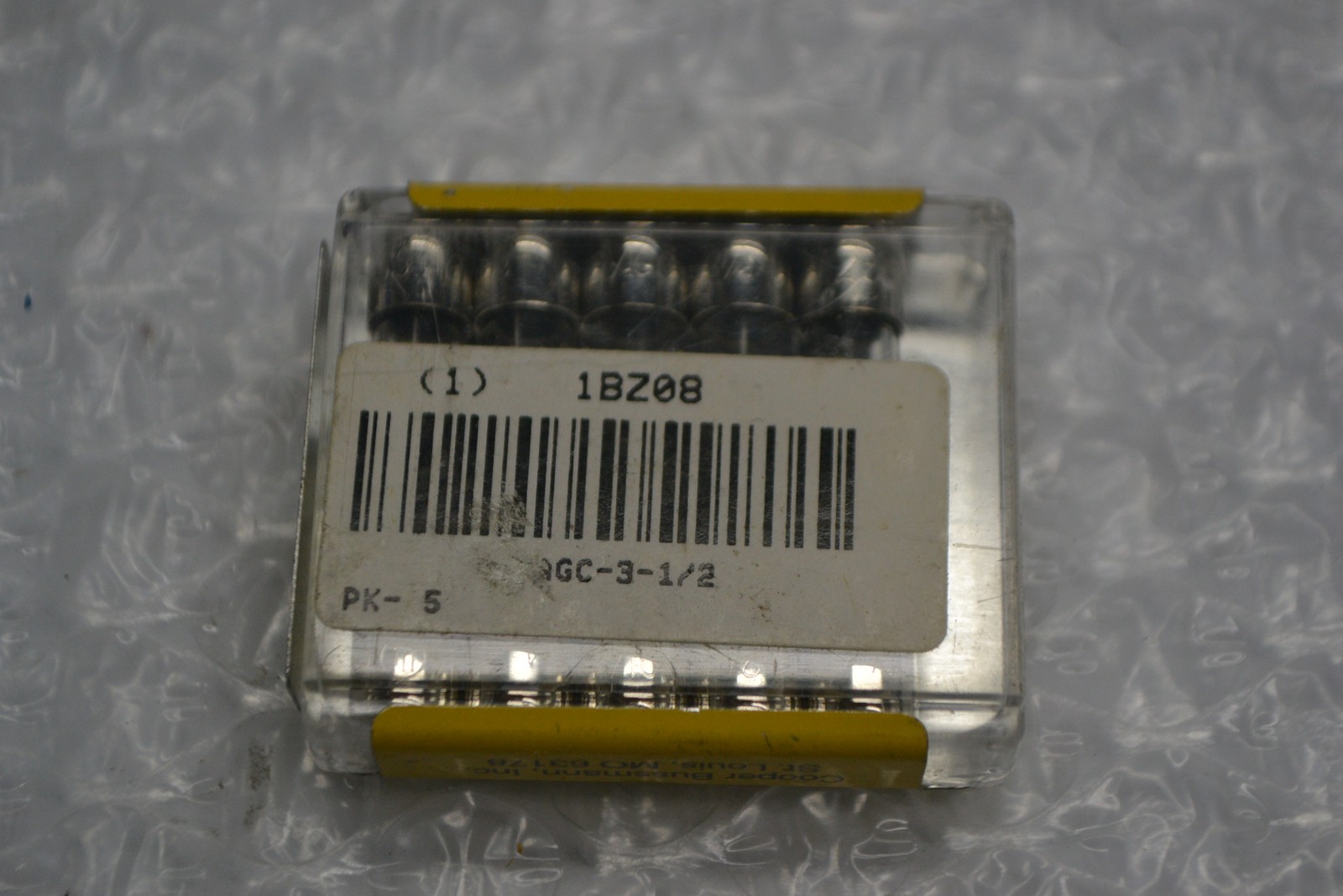 BUSSMANN AGC-3-1/2 FUSE PKG OF 5 NSMP