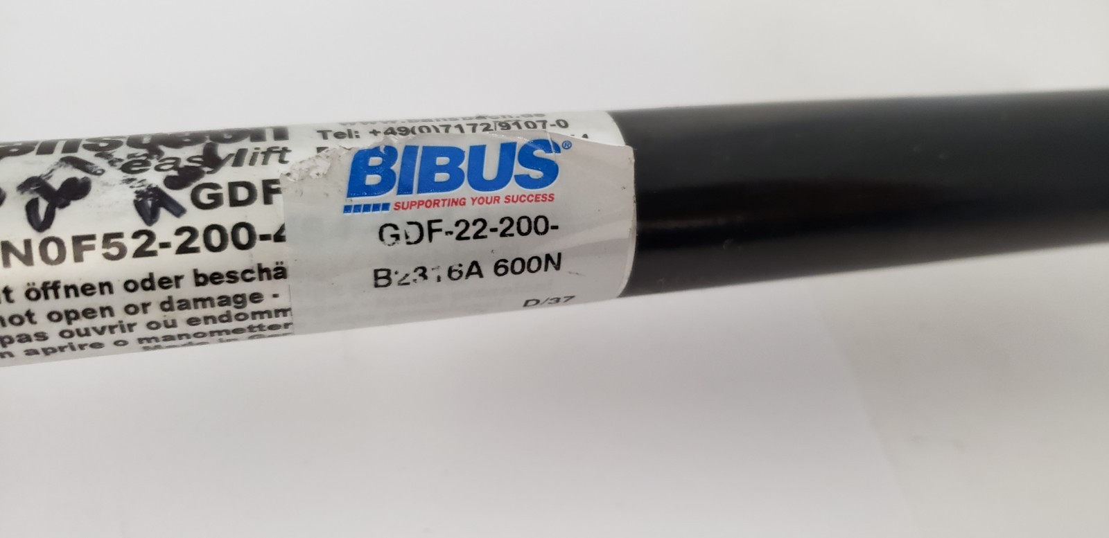 BANSBACH H0N0F52-200-464-001 100N EASYLIFT GAS SPRING, NNB