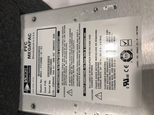 MX4-7712088-G-EL PFC MEGAPAC AD/DC Converter VICOR