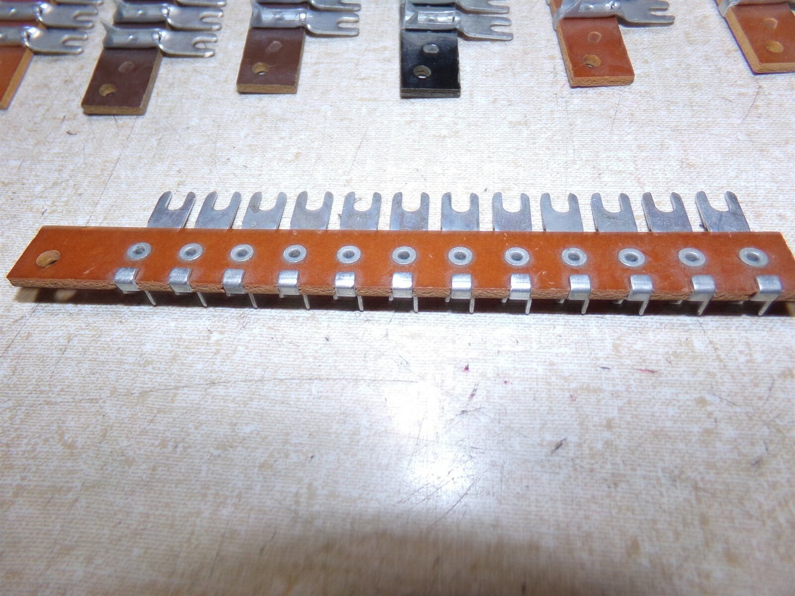 NEW 12-Position Fork Lug Terminal Jumper Strip, Lot of 7 *FREE SHIPPING*