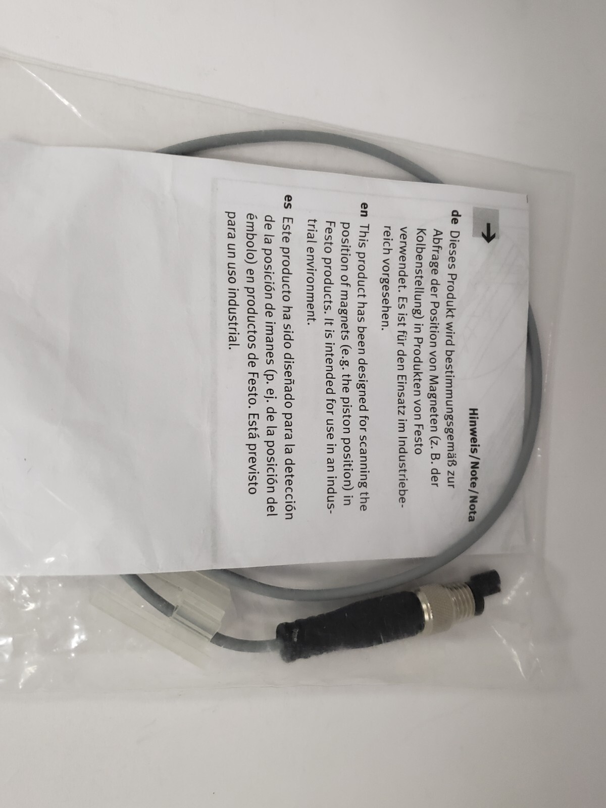 FESTO SMT-10M-PS-24V-E-0,3-L-M8D PROXIMITY SENSOR 24VDC PNP 3 PIN NIB
