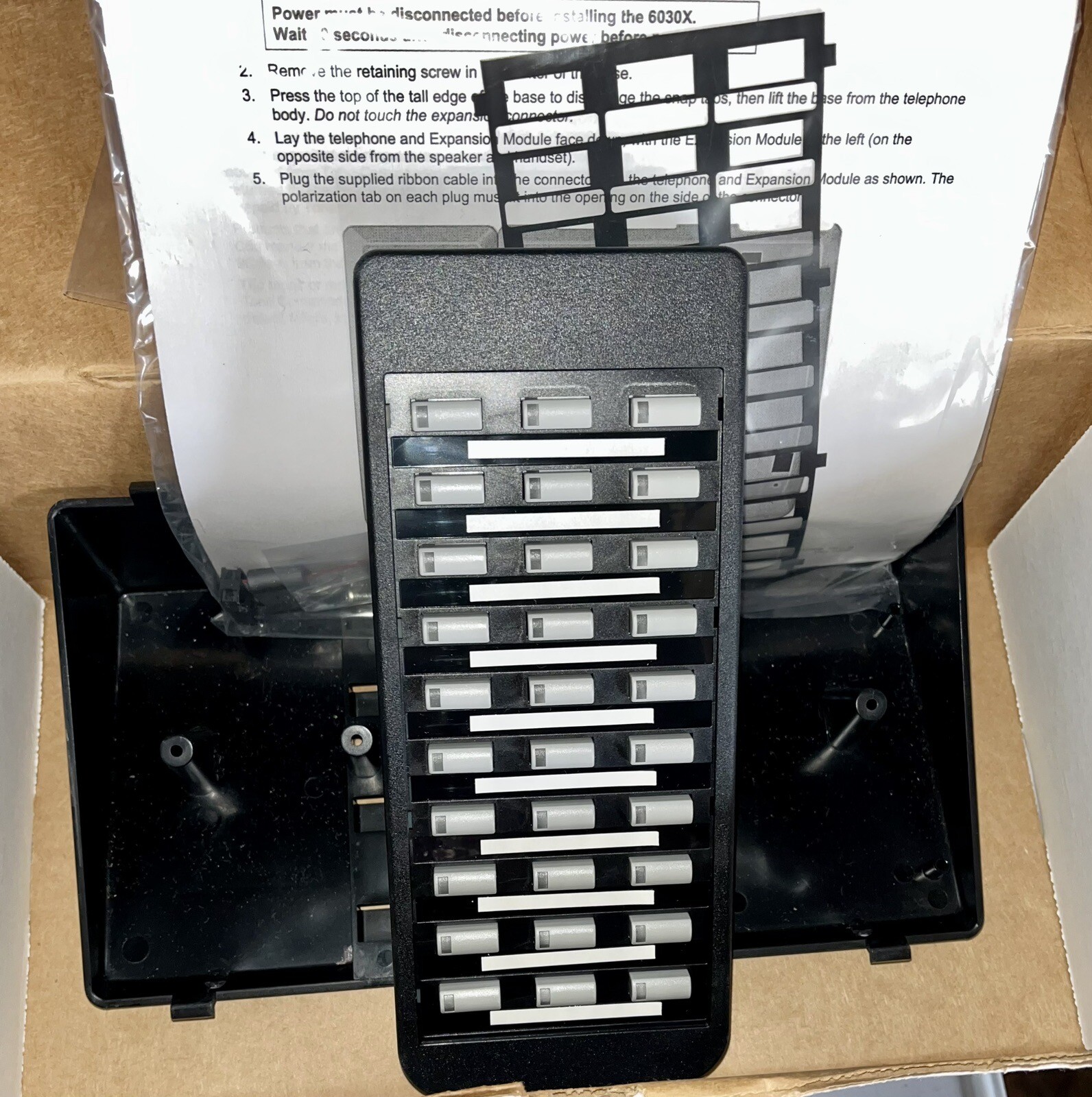 Lot Of (4) Tone Commander 6030X-B Business Phone Expansion Module 30-Button New