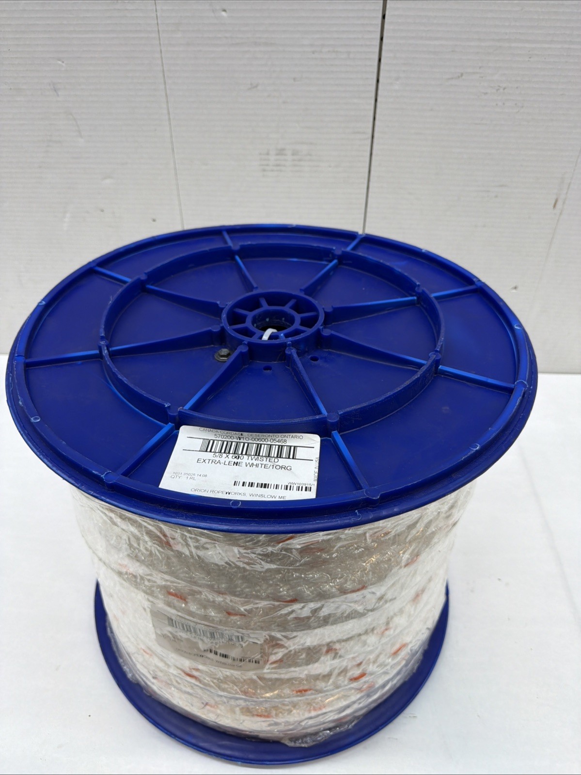 ORION ROPEWORKS 570200-W1O-00600-05468 Gen. Purp. Utility Rope,5/8″Dia.x600’L 54