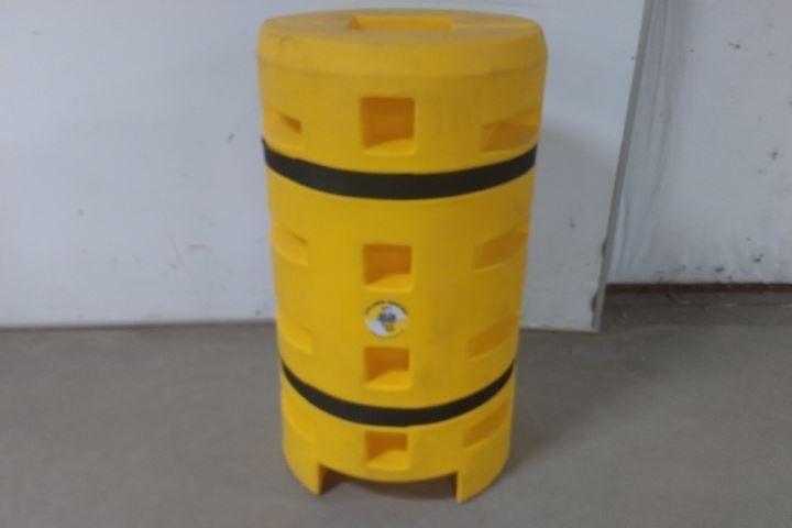 Sentry CS2442-10S 42 In Overall Height LLDPE Yellow Column Protector