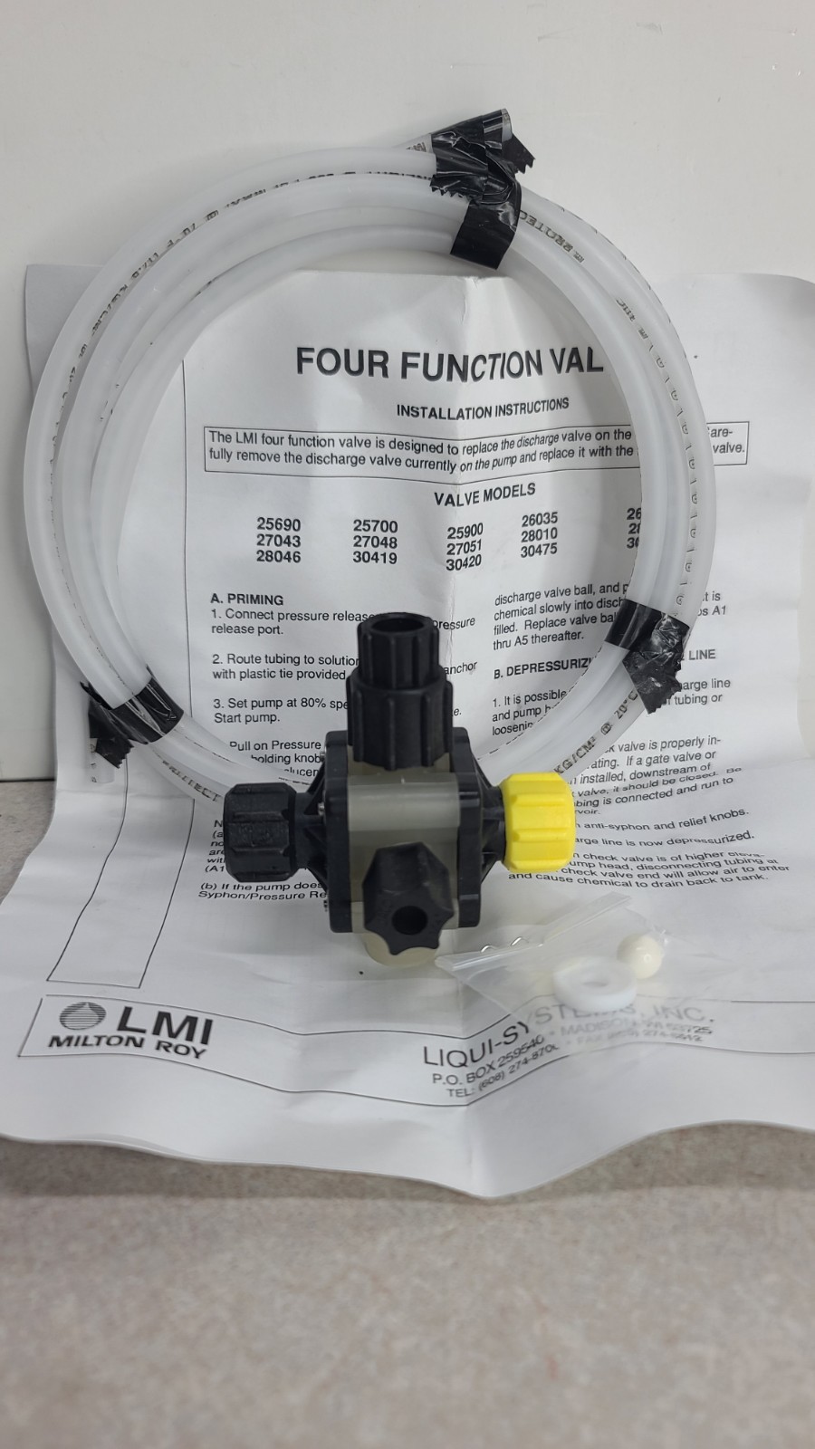 LMI FOUR FUNCTION VALVE Jaco 1/4″ 27043