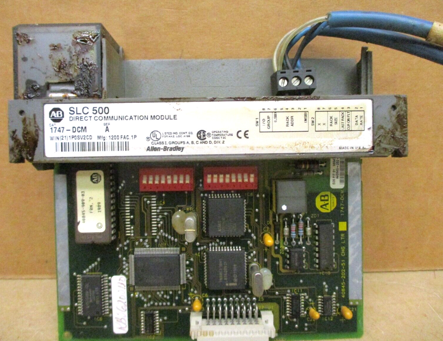 Allen-Bradley SLC 500 1746-P3 Ser A SLC 5/04 CPU 1747-L542 48674GN