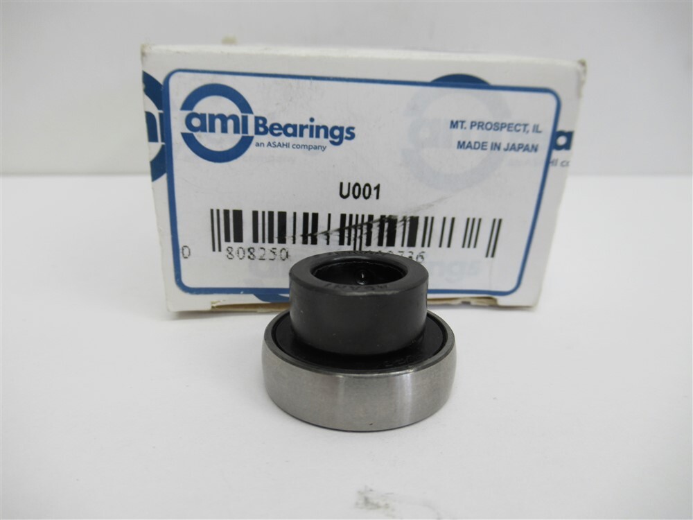 AMI Bearings U001, Ball Insert Bearing-Bore, 12 mm ID w/Eccentric Collar Locking