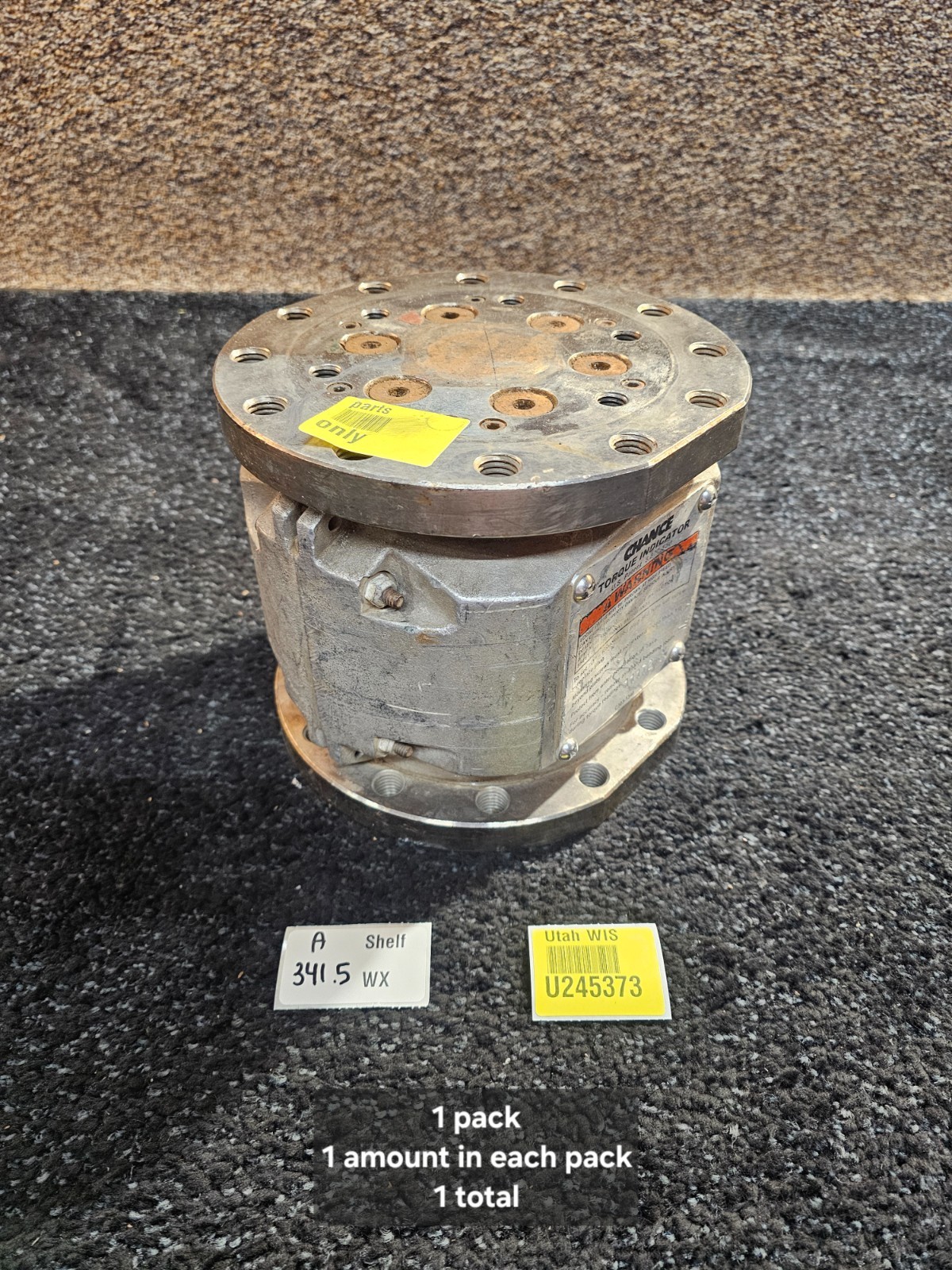 Chance Torque Indicator Analog C303-1340 X1000 *FOR PARTS ONLY/ NOT WORKING*