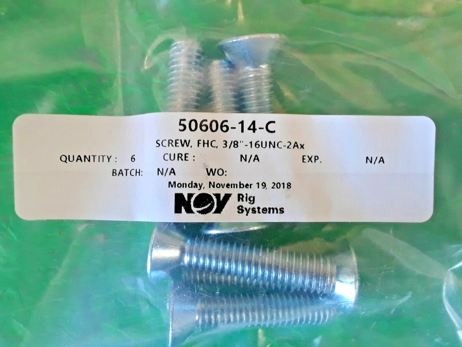 🟠 NATIONAL OILWELL VARCO SCREW NUT KIT 3737 PESSCO IS OFFERING 1 R050621-5-9 🗽