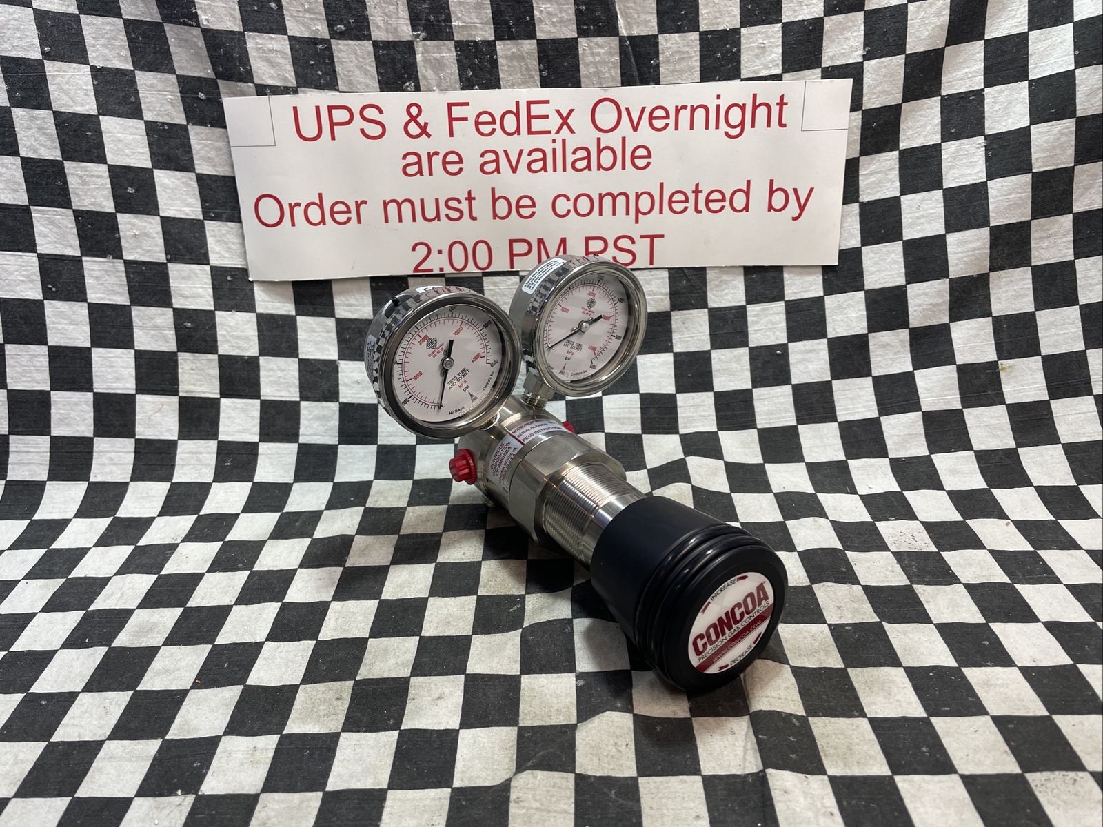 CONCOA 4936801-01-000, REGULATOR WITH GAUGE 6000 PSI, 49368010100, SHIPSAMEDAY,