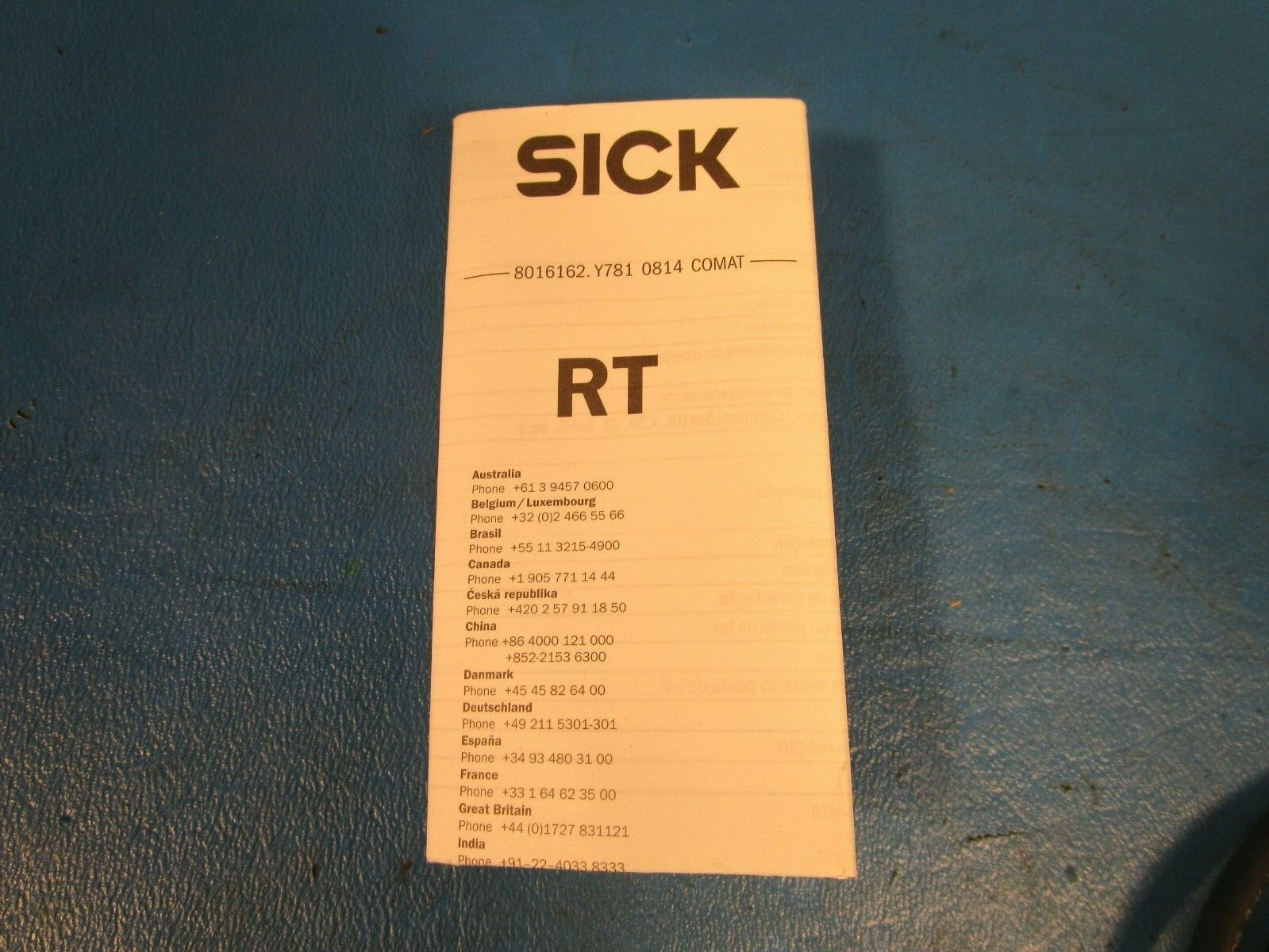 SICK RT-M2117 Proximity Switch Sensor, Photo-Electric Sensor
