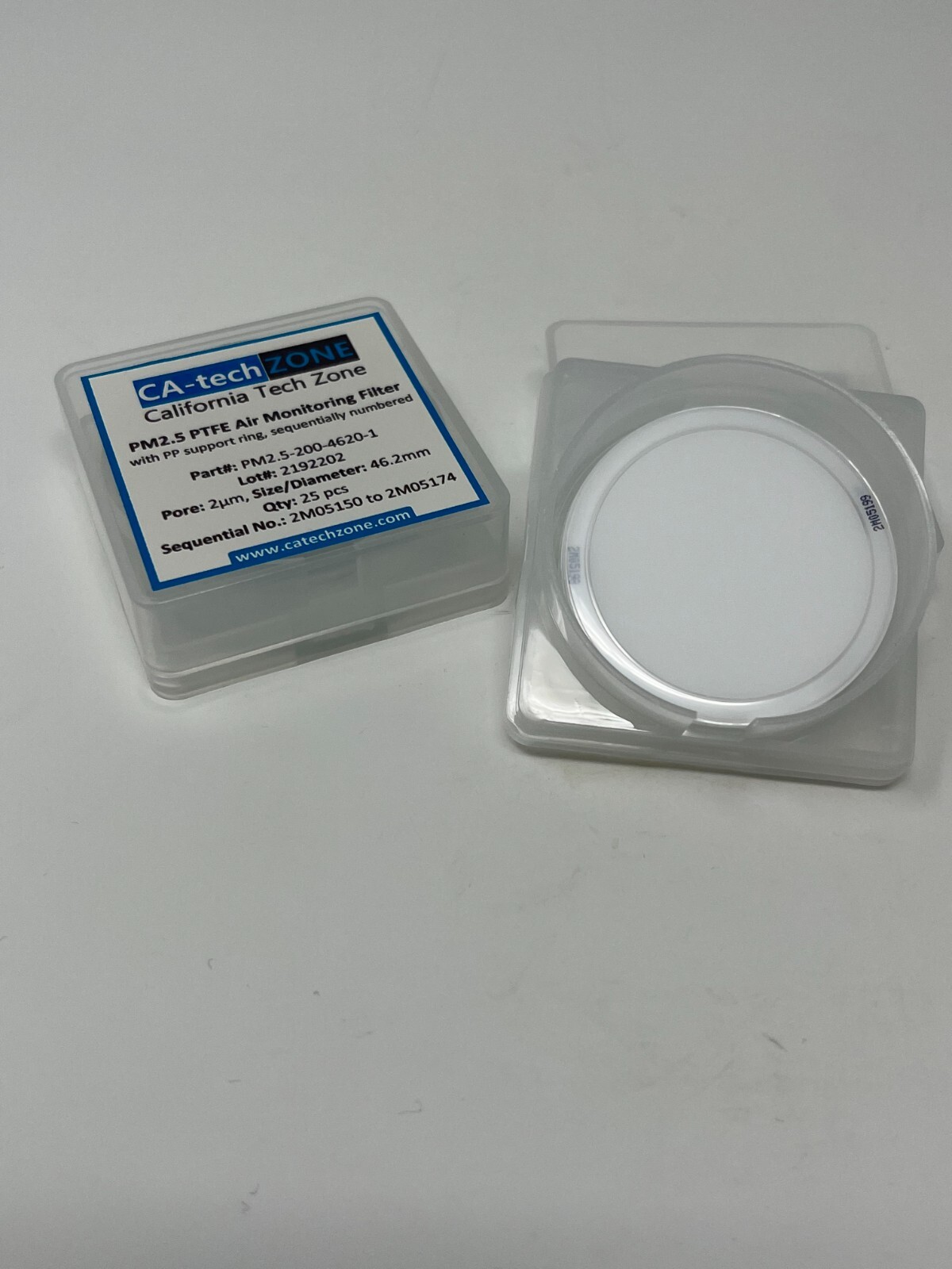 PM2.5 PTFE Air Monitoring Membrane Filter(CA-tech ZONE #PM2.5-200-4620)(50/pk)