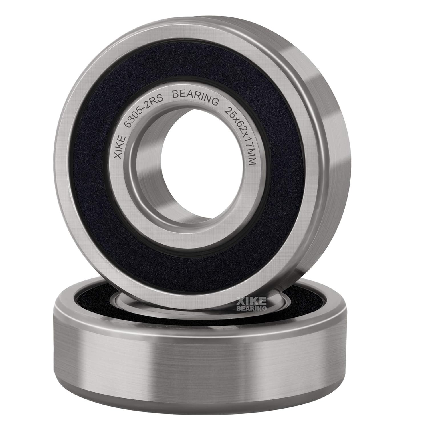 XiKe 2 Pcs 6305-2RS Deep Groove Ball Bearings 25x62x17mm
