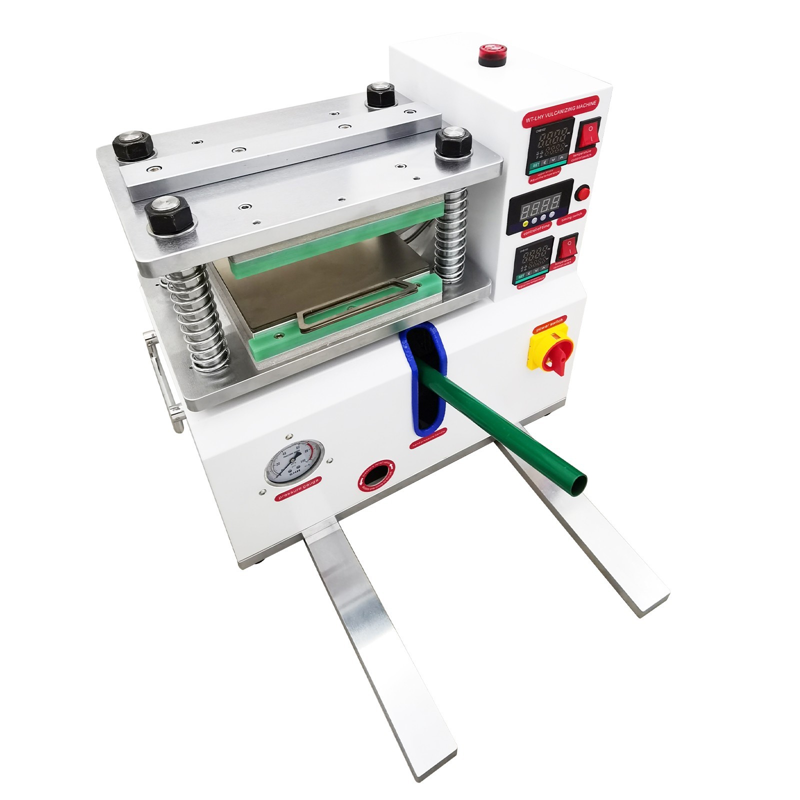 110V 1500W Vulcanizing Machine 50-350℃ Desktop Flat Plate for Rubber Plastic