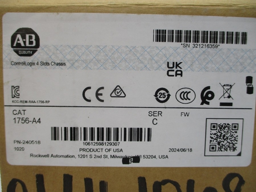 INDUSTRIAL SPARE PART 1756-A4 SER. C 24VDC 2.8A NSMP