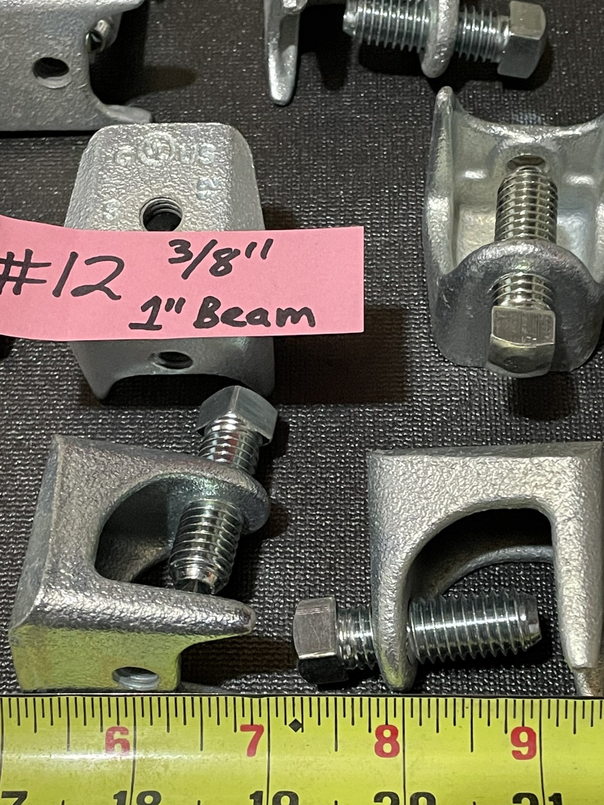 12-3/8” EATON 533 ¼” TO 1” HORIZONTAL 2″ LOAD BEAM CLAMPS