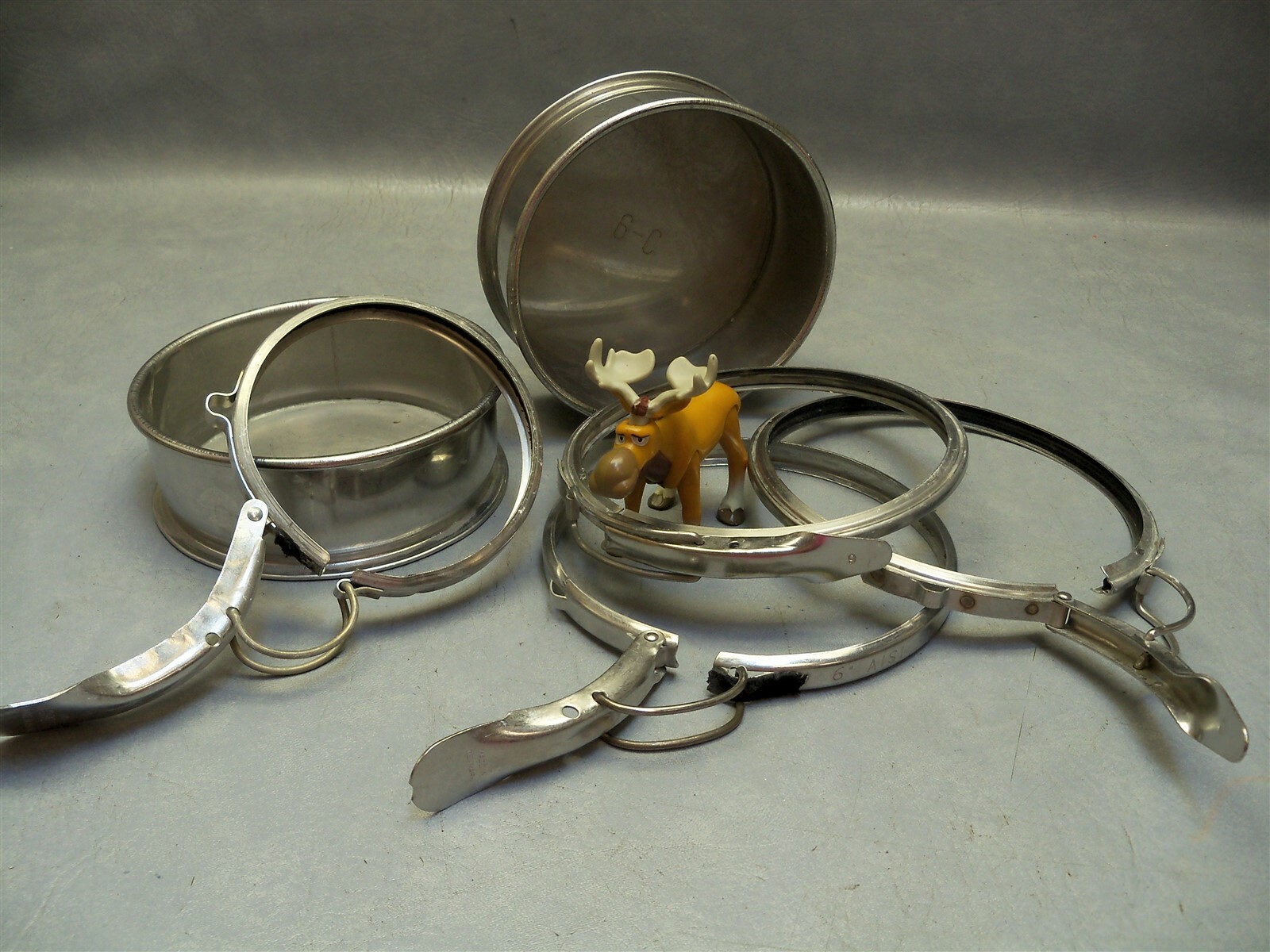 4″ & 6″ Stainless Steel duct Clamps end caps lot NordFAB