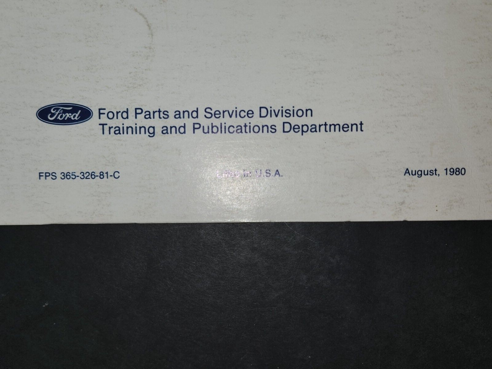 1981 Ford Light, Medium, Heavy Truck Shop Manual Pre-delivery Maintenance & Lub.